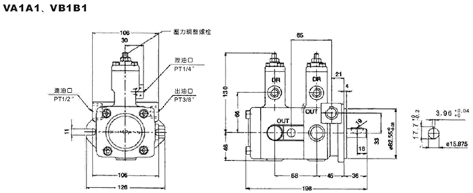 Variable Displacement Double Vane Pumps